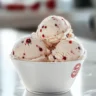 Delicious scoop of Dr. Pepper Ice Cream in a cone