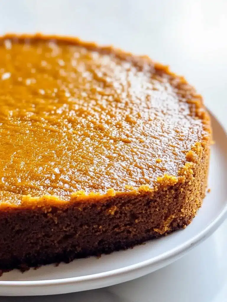 Slice of Grandma's Famous Sweet Potato Butter Cake on a rustic wooden table