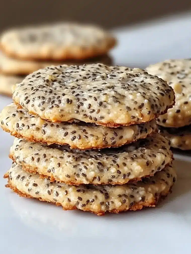 Delicious Greek Yogurt Chia Seed Cookies on a plate