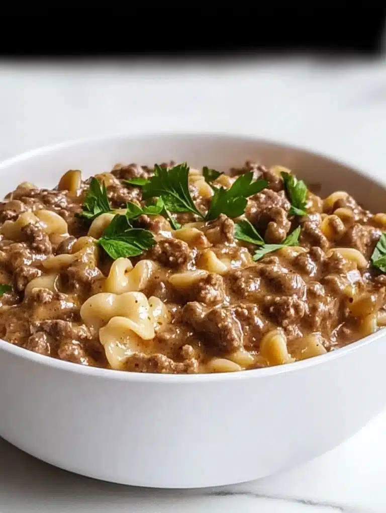 Ground Beef Stroganoff