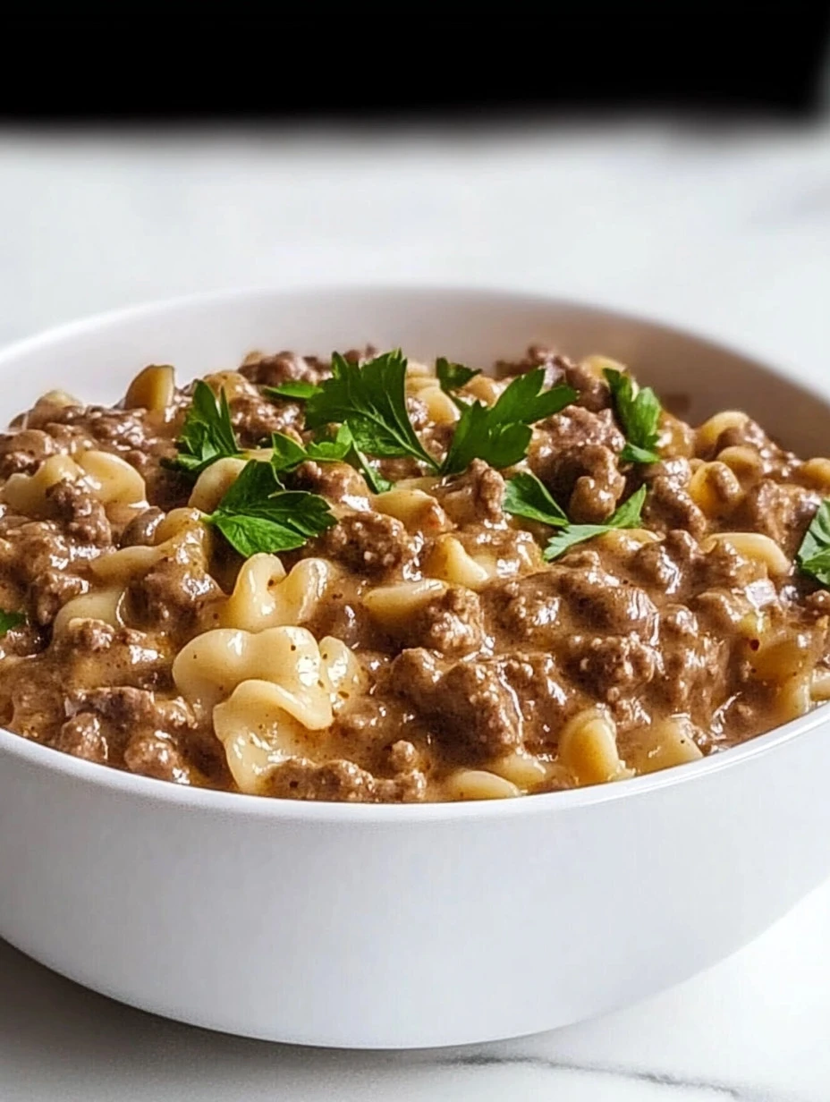 Ground Beef Stroganoff