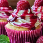 Heavenly Raspberry Cheesecake Cupcakes:
