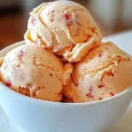Homemade Peach Ice Cream 2 Homemade Peach Ice Cream