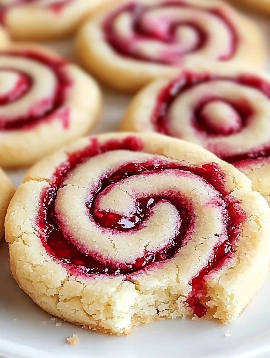 Irresistible Raspberry Swirl Shortbread Cookies