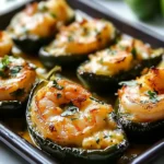 Keto Cilantro Lime Shrimp Stuffed Poblano Peppers