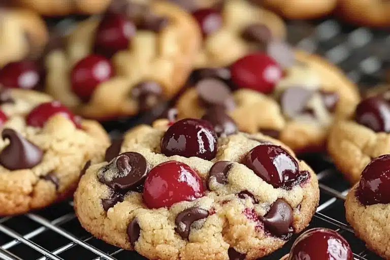 Maraschino Cherry Chocolate Chip Cookies Delight