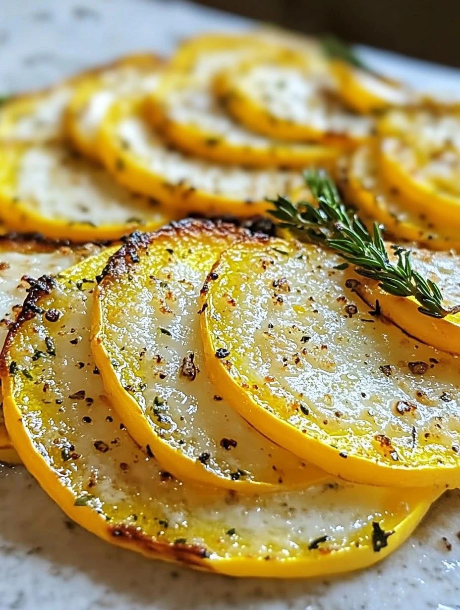 Thinly Sliced Parmesan Squash