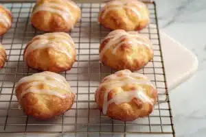 Crispy air fryer apple fritters with a golden brown finish