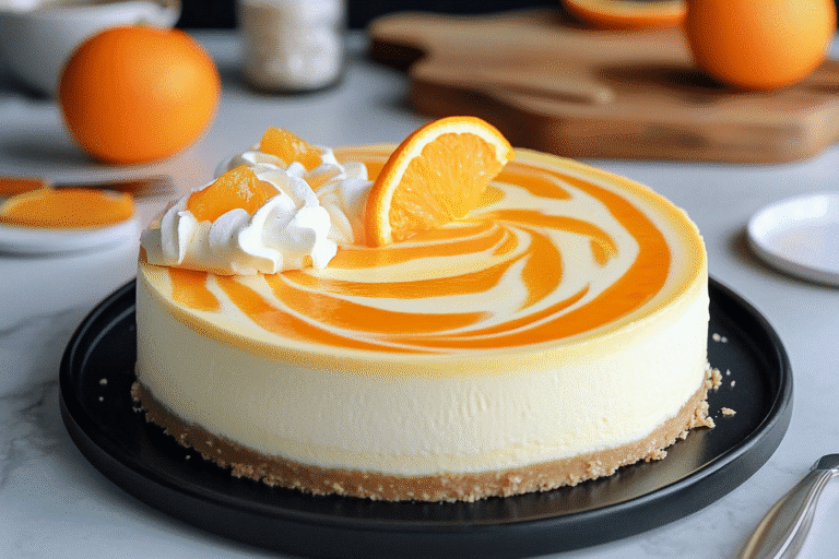 Orange Cream Cheese Cheesecake
