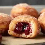 Delicious cherry pie bites served on a plate
