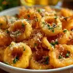 Crispy fried tortellini served with marinara sauce