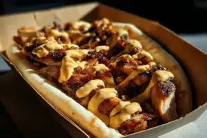 Delicious Garlic Butter Honey BBQ Chicken Tacos served with fresh toppings.