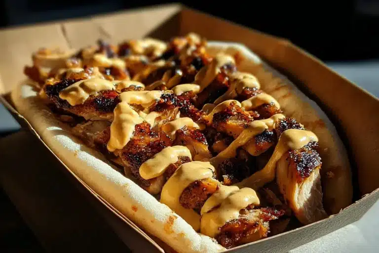 Delicious Garlic Butter Honey BBQ Chicken Tacos served with fresh toppings.