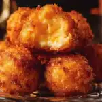 Delicious Mashed Potato Cheese Puffs served on a plate