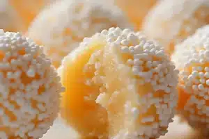 Delicious orange truffles made with chocolate and citrus flavors