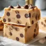 Peanut Butter Frozen Yogurt Bars with chocolate drizzle on a plate