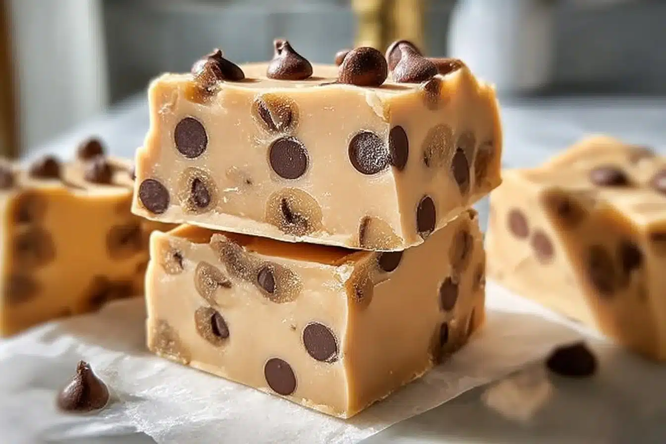 Peanut Butter Frozen Yogurt Bars with chocolate drizzle on a plate