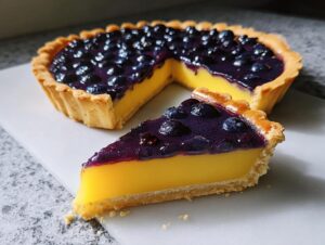 Blueberry Lemon Curd Tart