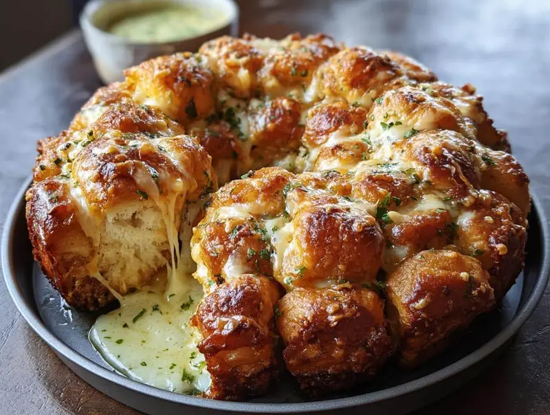 Cheesy Pull Apart Monkey Bread: 2 Amazing Twists - Cheesy Pull Apart Monkey - additional detail