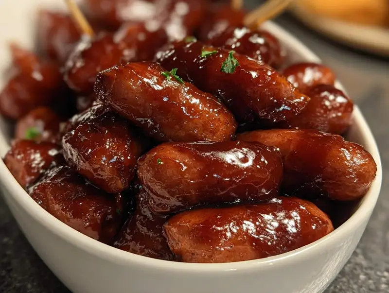 Crock Pot Little Smokies: Amazing Party Appetizer - Crock Pot Little Smokies - additional detail