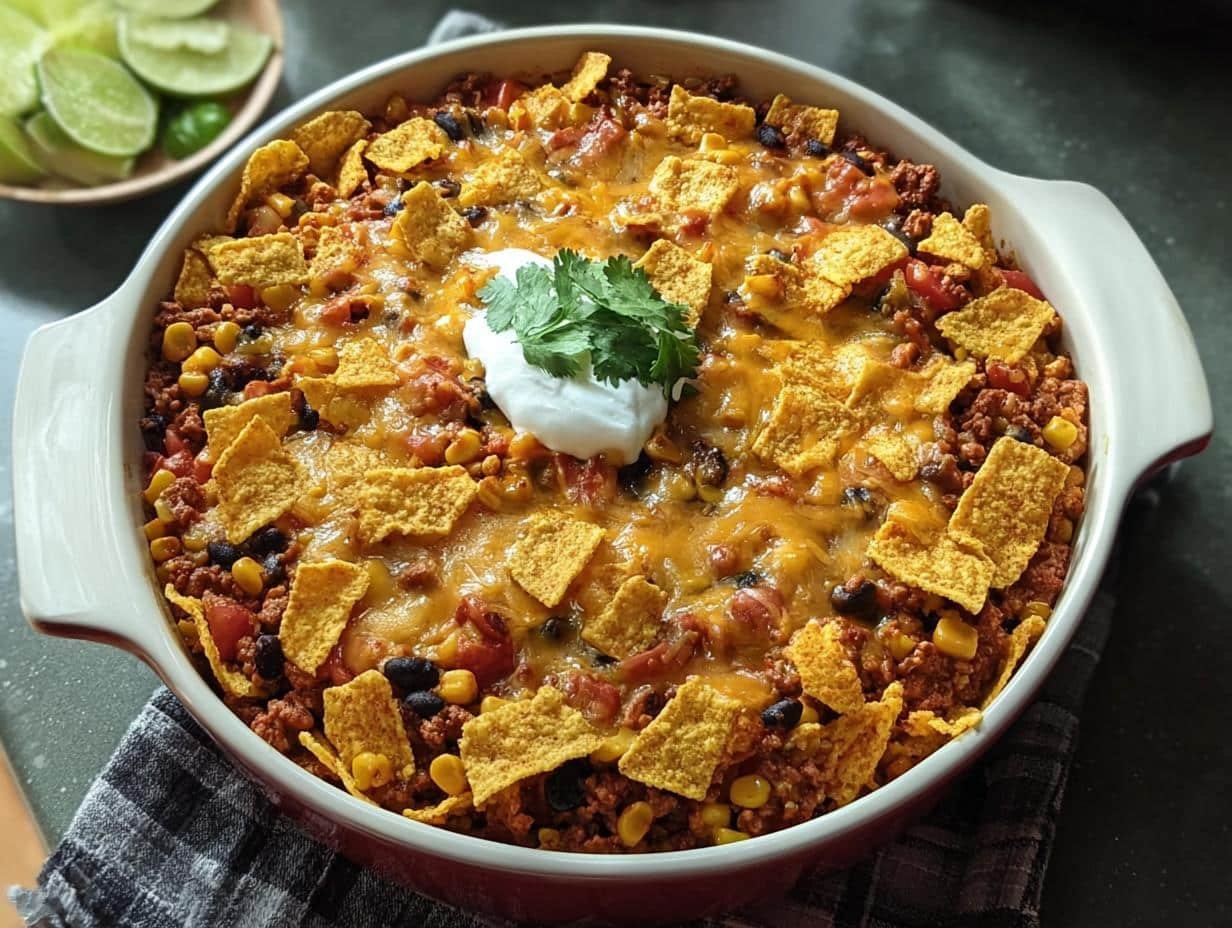 Frito Pie Casserole: Amazing Comfort Food - Frito Pie Casserole - additional detail