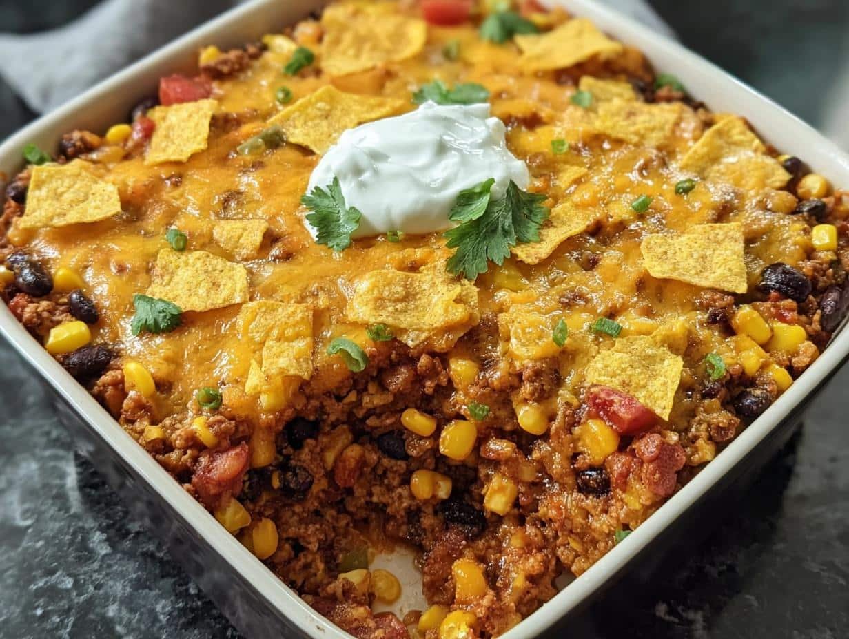 Frito Pie Casserole: Amazing Comfort Food - Frito Pie Casserole - additional detail