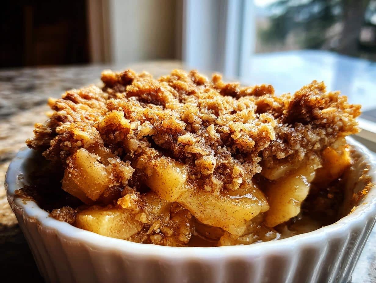 High Protein Apple Crumble, Delicious Treat - High Protein Apple Crumble - additional detail
