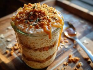 Pumpkin Cheesecake Overnight Oats