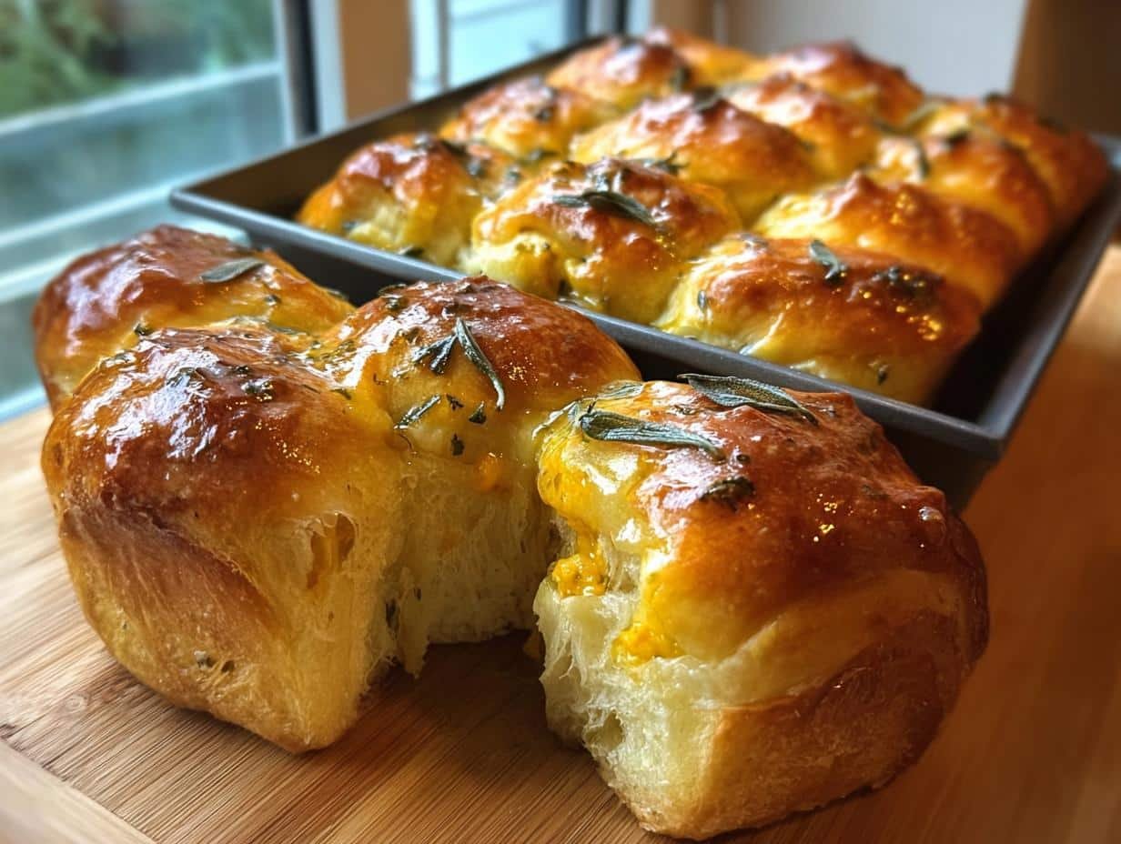 Pumpkin Pull Apart Rolls