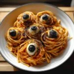 Spooky Spaghetti Eyeballs