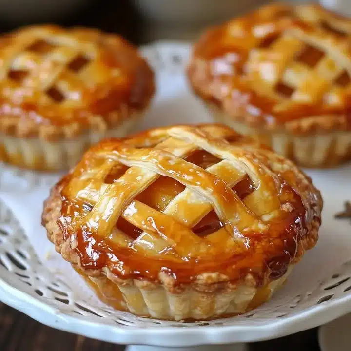 Delicious homemade apple pie with golden crust and fresh apples