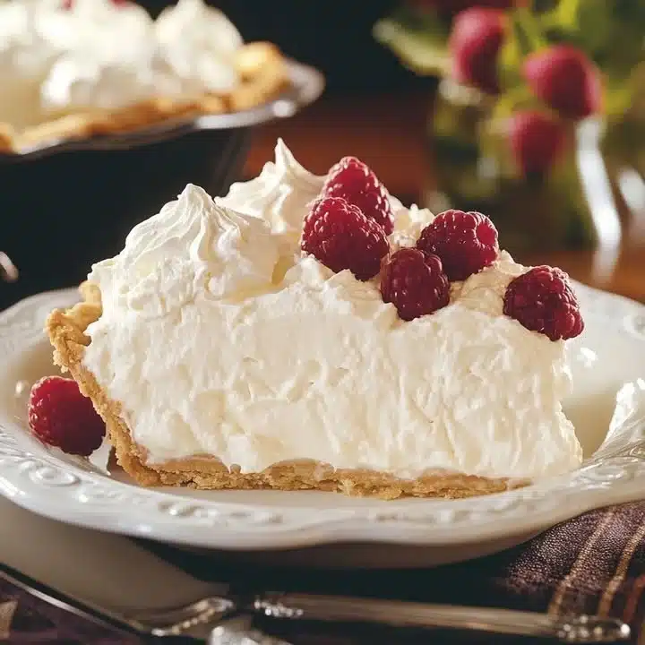 Delicious Cool Whip pudding frosting on a cake.