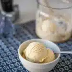 Delicious 2 ingredient carnivore ice cream made with heavy cream and egg yolks.