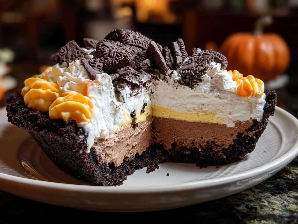 Bake Halloween Cream Pie: 1 Easy Spooky Treat - Bake Halloween Cream Pie - additional detail