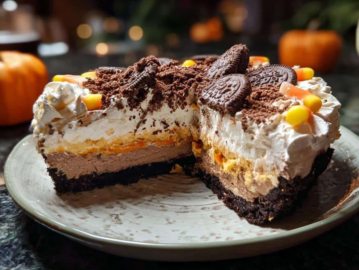 Bake Halloween Cream Pie: 1 Easy Spooky Treat - Bake Halloween Cream Pie - additional detail