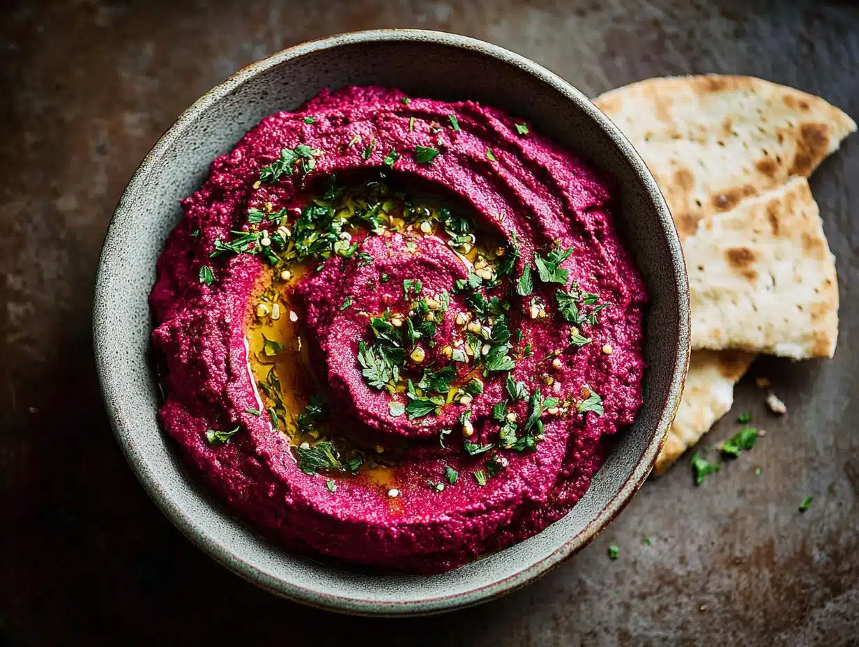 Beet Hummus: Amazing Flavor! - Beet Hummus - additional detail