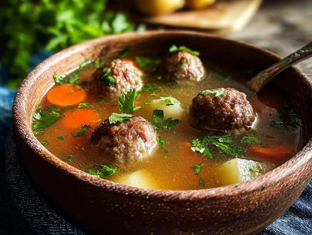 Caldo Albondigas: 1 Flavorful Mexican Meatball Hug - Caldo Albondigas Mexican Meatball - additional detail