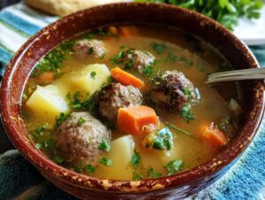 Caldo Albondigas Mexican Meatball