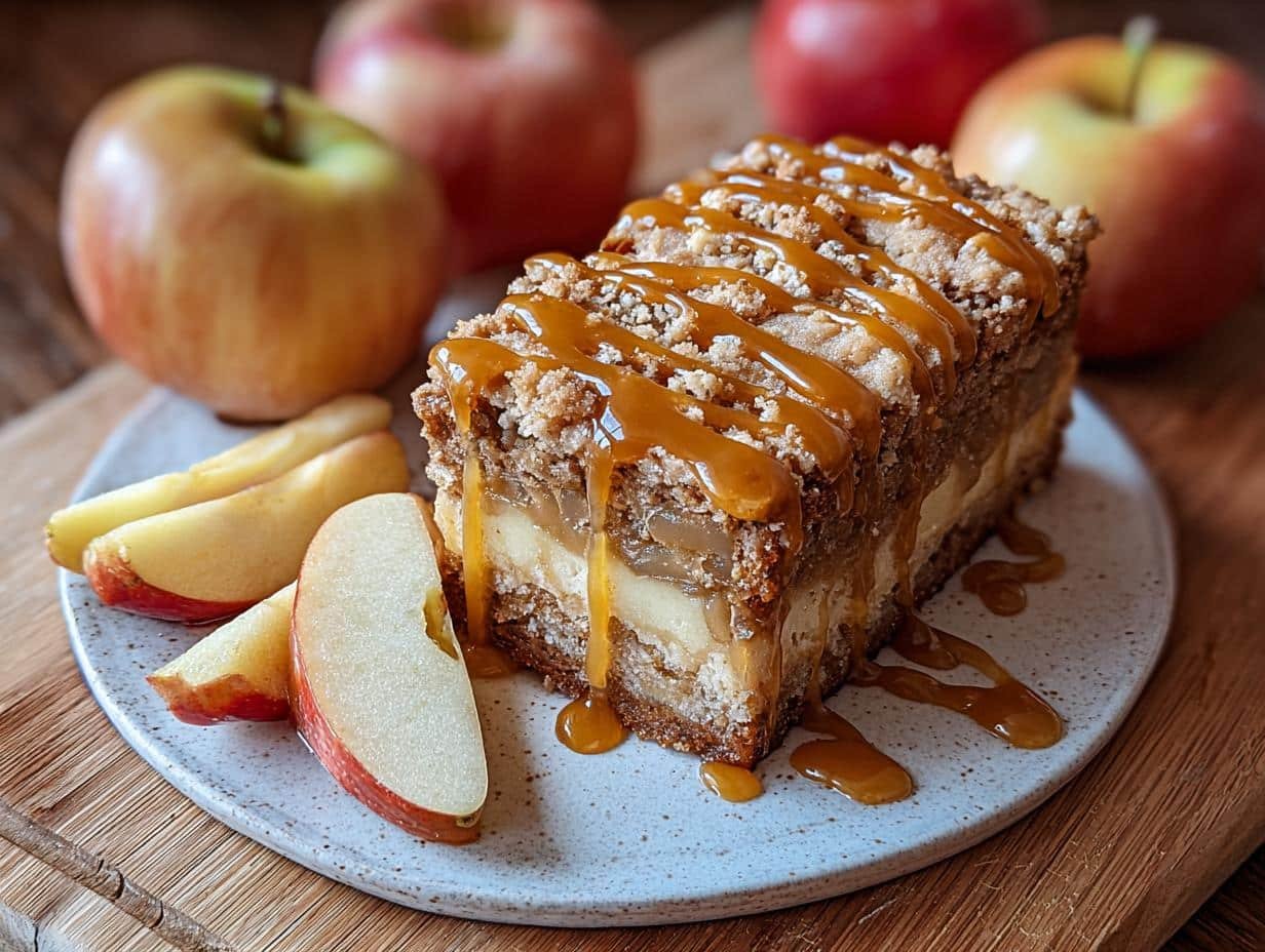 Caramel Apple Crumble Bread: 1 Amazing Fall Bake - Caramel Apple Crumble Bread - additional detail