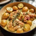 Chicken Potatoes Dijon Cream