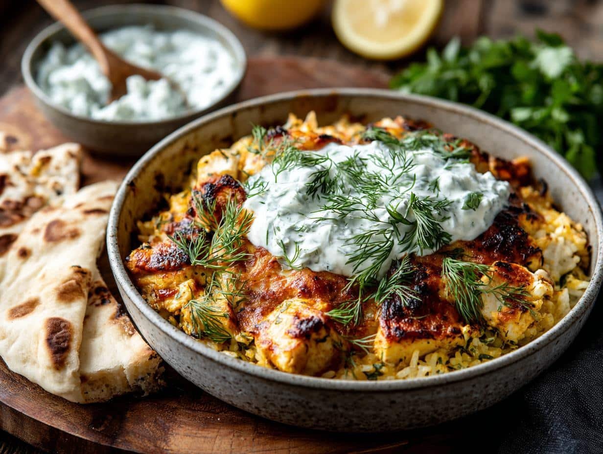 Amazing Chicken Tzatziki Dump Bake: 1 Pan Wonder - Chicken Tzatziki Dump Bake - additional detail