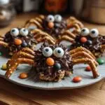Chocolate Pretzel Tarantulas