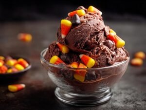 Dark Chocolate Halloween Gelato