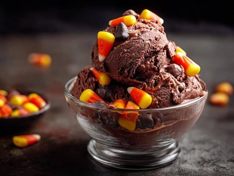 Dark Chocolate Halloween Gelato
