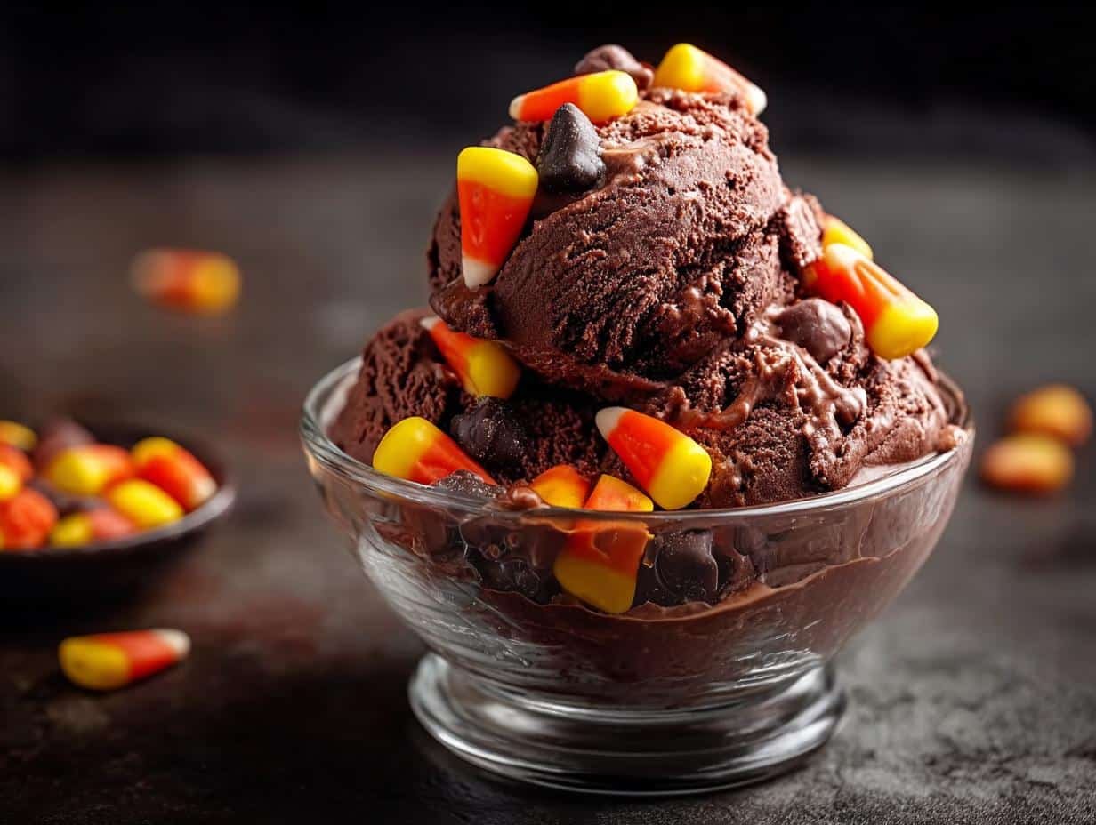 Dark Chocolate Halloween Gelato