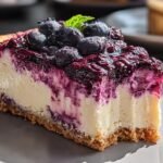 Dreamy Bake Blueberry Cheesecake