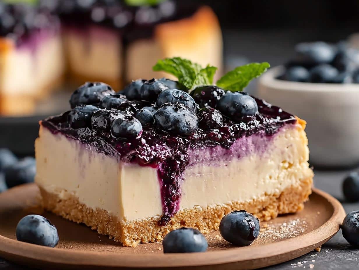 Dreamy Bake Blueberry Cheesecake: 1 Heavenly Recipe - Dreamy Bake Blueberry Cheesecake - additional detail