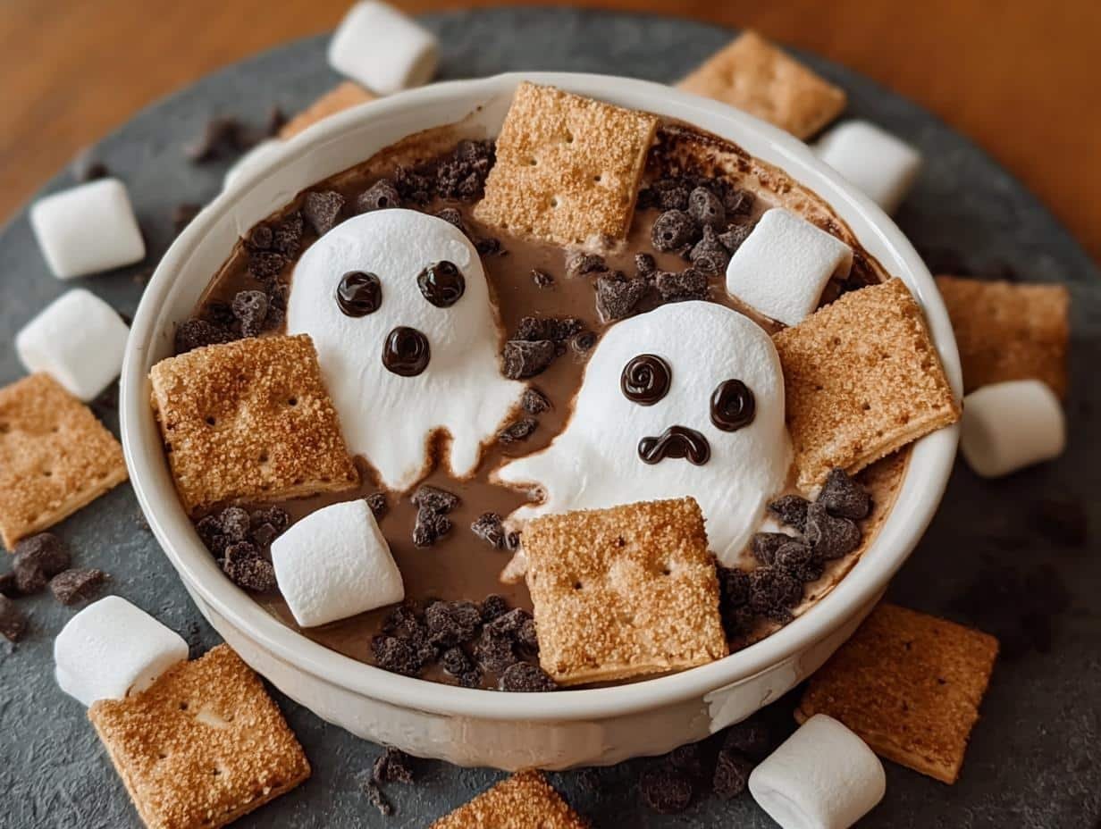 Ghost Smores Dip: 15 Minute Spooky Delight - Ghost Smores Dip - additional detail