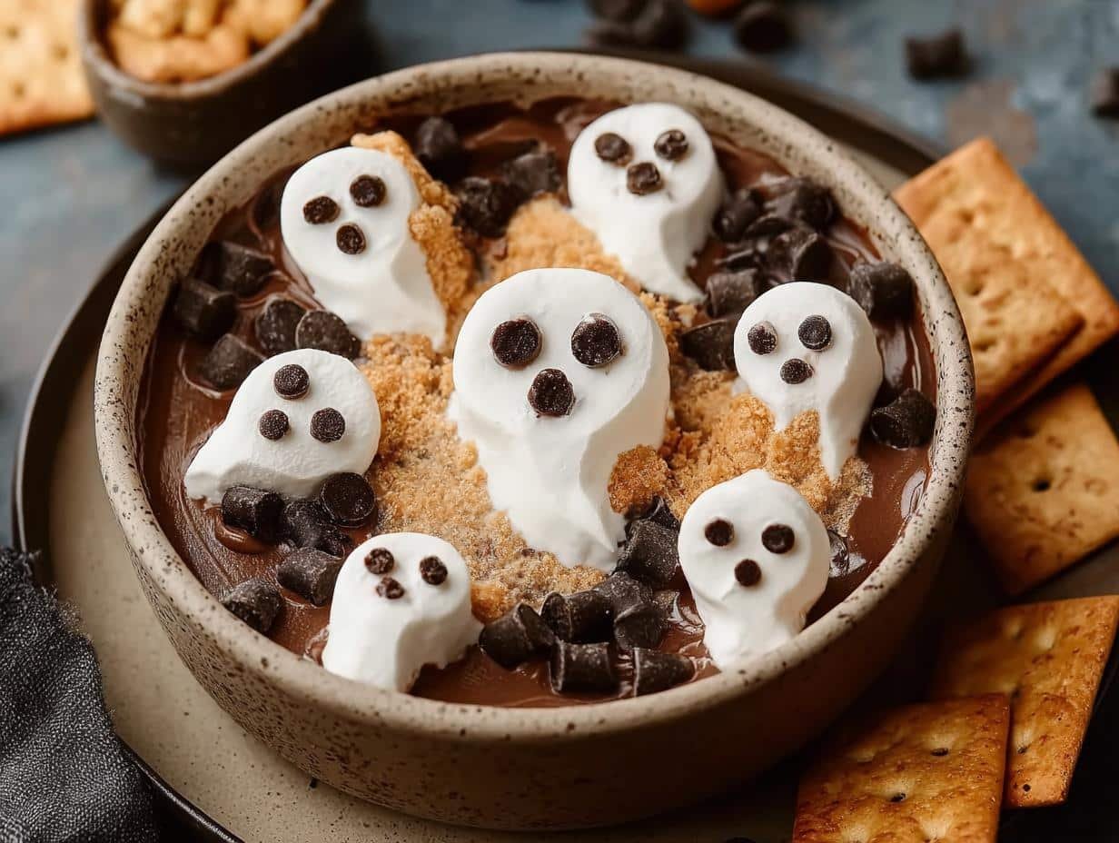 Ghost Smores Dip: 15 Minute Spooky Delight - Ghost Smores Dip - additional detail