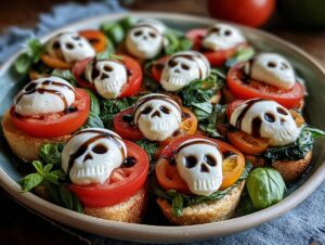 Halloween Caprese Salad